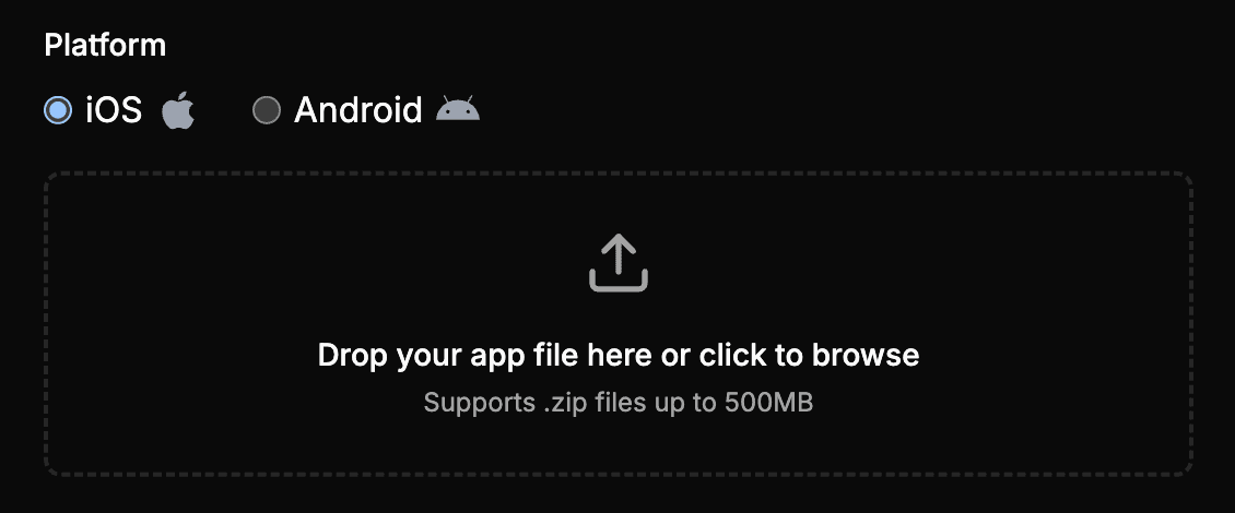 Upload Your App